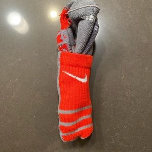 Nike red socks